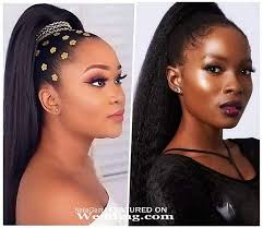 Link to majestic length kinky ponytail: 18 Cute Packing Gel Ponytail Hairstyles For Occasions Photos Naijaglamwedding