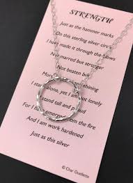 Strength Journey Necklace With Poem Sterling Silver Handmade Etsy 'oh, that rock bottom was just for standing up.' your luck is like little anansi who rescued wisdom away from the devil's clutch.