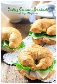Croissant sandwiches for baby shower. Make These Turkey Croissant Sandwiches For Your Next Tea Party They Ll Be Gone In Seconds Brunch Party Recipes Turkey Croissant Sandwich Tea Party Food