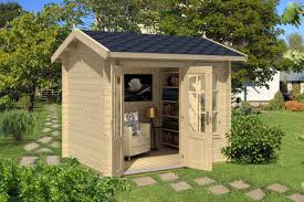 Sie sind besonders witterungsbeständig und dank der zinkbeschichtung nicht von. Gartenhaus G168 Inkl Fussboden Und Terrasse 44 Mm Blockbohlenhaus Grundflache 21 27 M Satteldach