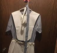 VINTAGE NURSES UNIFORM-DRESS,APRON,BIB,HEAD BAND | eBay