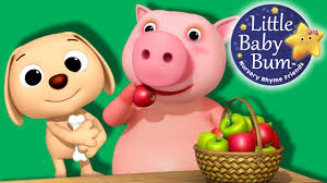 Learn With Little Baby Bum The Pig Eats An Apple Nursery Rhymes For Babies Songs For Kids Youtube