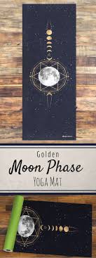 Golden Moon Phase Yoga Mat Yoga Mats Moon Phase Gift For Her Printed Yoga Mat Gift Idea Gift Yoga Gifts Yoga Gift Hot Yoga Mat Etsy Afflink