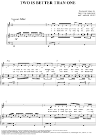See more ideas about two girls, rockabilly girl, pin up girls. Buy Two Is Better Than One Sheet Music By Boys Like Girls For Piano Vocal Chords