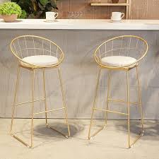 65cm 75cm Seat Height Modern Design Gold Black Metal Loft Bar Stool Bar Chair Metal Wire Fashion Popular Pad C In 2020 Bar Stools Modern Style Bar Stools Metal Chairs