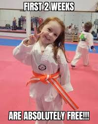 New Year, New you. Get you in your children involved in Martial arts. It  will change your life.