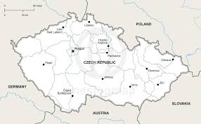 Cesky krumlov czech republic tourist map. Vector Map Of Czech Republic Political One Stop Map