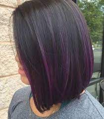 Purple Highlights On Black Hair Purple Highlights Brown Hair Hair Color For Black Hair Purple Hair Highlights