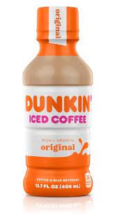 Mocha latte (espresso + milk + mocha flavor swirl) + blueberry flavor shot. Caffeine In Bottled Iced Coffee Dunkin Donuts