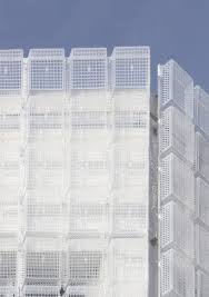 Hyunje Joo Engulfs 1 500 Semi Transparent Baskets On Korean Building Facade Facade Cladding Facade Material Facade