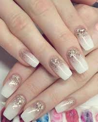 ground glitzer nails white nail tutorials pink wedding nails white nails bridal nails