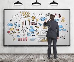 Weitere ideen zu kleidung zeichnen, zeichnen, zeichnungen. Ruckansicht Eines Geschaftsmann In Einem Anzug Auf Einem Whiteboard Eine Bunte Geschaftsidee Skizze Zeichnen Konzept Der Business Strategie Entwicklung Lizenzfreie Fotos Bilder Und Stock Fotografie Image 68588825