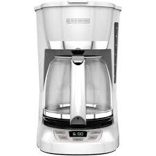 Black Decker Coffee Pots At Walmart Black Decker 12 Cup Quicktouch Programmable Coffeemaker White Cm1060w Walmart Com Camping Coffee Maker Coffee Maker Camping Coffee