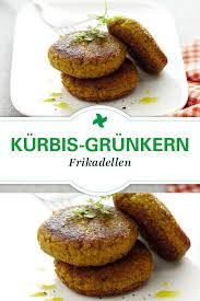 Kurbis Grunkern Frikadellen Rezept Kurbisrezepte Rezepte Lebensmittel Essen