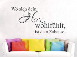Dann sind sie genau richtig bei uns. Wandtattoo Wo Sich Dein Herz Wohlfuhlt Ist Dein Zuhause Von Wandtattoo Net