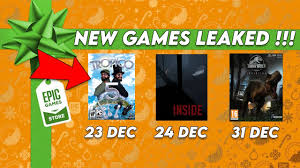 New pack of free mystery games are coming to epic games store in december 2020 and all gamers are overexcited about that. Three Free Games Leaked In Epic Games Store New Games Leaked Epic Christmas Free Games Offer Youtube