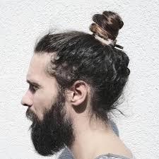 How To Do A Man Bun With Short Curly Hair Pin On Beards
