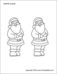 Simple santa claus coloring page. Santa Claus Free Printable Templates Coloring Pages Firstpalette Com