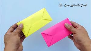Envelope making origami video tutorial. Super Easy Envelope Making With A4 Paper Without Glue Tape And Scissors