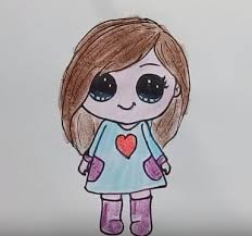 Simple but beautiful pictures for drawing How To Draw A Cartoon Girl Cute And Easy Step By Step Cute Cartoon Drawings