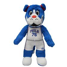 Benjamin franklin is doing his famous kite experiment, and gets electrocuted by lightning. Philadelphia 76ers Franklin 10 Mascot Plush Figure Presell Bleacher Creatures