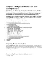 Definisi/arti kata 'maksud' di kamus besar bahasa indonesia (kbbi) adalah n 1 yang dikehendaki; Pengertian Mitigasi Bencana Alam Dan Penanganannya