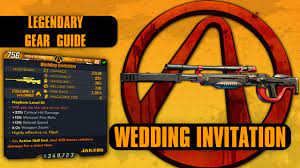 Borderlands 3 Wedding Invitation Legendary Gear Guide Youtube