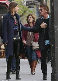 If we had to guess, sean is probably wooing adele to be in one of his new movies! Sean Penn Dines Out With Parisian Actress Adele Exarchopoulos Style Fashion Punk