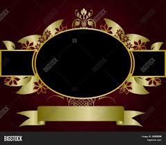 Limited time sale easy return. Maroon Gold Floral Image Photo Free Trial Bigstock