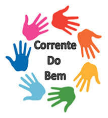A corrente do bem tem a missão de incentivar atos de bondade em todo os países de língua portuguesa e promover atos de bondades em todos os setores. Logo Corrente Do Bem Correntes