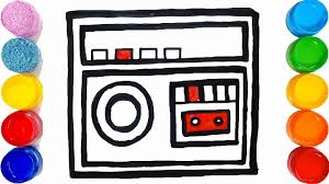 Toy Radio Coloring And Drawing Learn Colors For Kids Very Easy Too Co Coloring For Kids Learning Colors Drawings