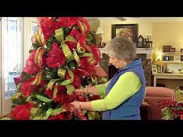 This deco mesh, woodlands wreath is called the deer welcome. Deco Mesh Christmas Tree Video Tutorial Youtube