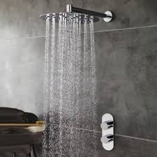 To install twin concealed thermostatic shower valve. Hudson Reed Indus Twin Concealed Thermostatic Shower Valve Rnd3210 Shower Valve Contemporary Shower Shower Heads
