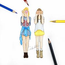 Pin By Bangbang On Zeichnungen Bff Drawings Drawings Of Friends Best Friend Drawings