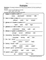 Analogies Worksheet 2 Teaching Vocabulary Word Analogies Have Fun Teaching