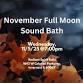 November Full Moon Sound Bath event image
