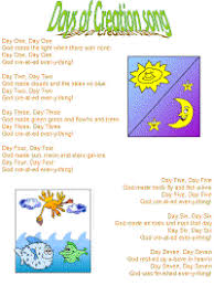 Free printable rainy day coloring pages. Days Of Creation Song