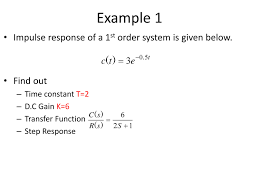 Time Response Analysis Of Control System Presentation Powerpoint Slides