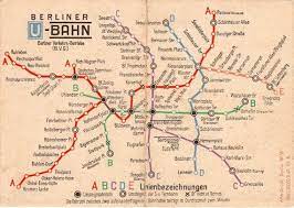 1947 Bvg Map Poster Berlin Photos Berlin Berlin Germany