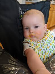 Liv Feeding Baby AJ Gets Messy