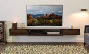 Floating Tv Stand Lotus 3 Piece Russet Brown Wall Mount Entertainment Center Bedroom Entertainment Center Tv Stand And Entertainment Center