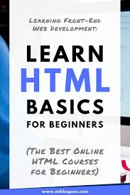 How To Learn Html For Beginners In 2020 Web Development 101 Learn Web Development Learning Web Learn Html