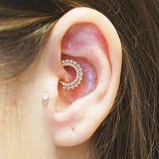 For Lllyndaaa S One Year Anniversary Working In Our Shop She Had Bentauber Repurpose Her Cubic Zirco Earings Piercings Stud Earrings Unique Ear Cuff Earings