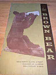 Here Is A Menu From The Brown Bear Restaurant Once Located 6318 N Clark St In Chicago Clark Chicago Chicagoland