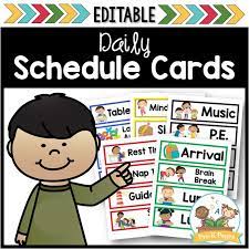 So using the preschool morning routine picture cards will help. Picture Schedule Cards For Preschool And Kindergarten