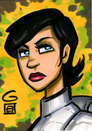 Sandra Shore Sketch Card by Inhumanoids