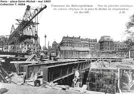 Paris Metro Saint Michel Ligne 4 1907 Metro Paris Paris Metro Parisien