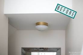 Diy Ceiling Light Shades Aka Hide Your Ceiling Hooters The Heathered Nest