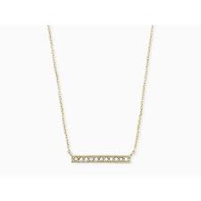 Addison Short Pendant Necklace Gold Metal