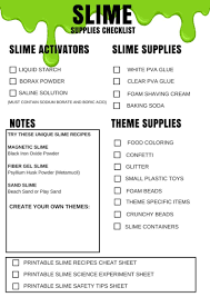 Recommended Supplies To Make Slime Slime Birthday Slime How To Make Slime